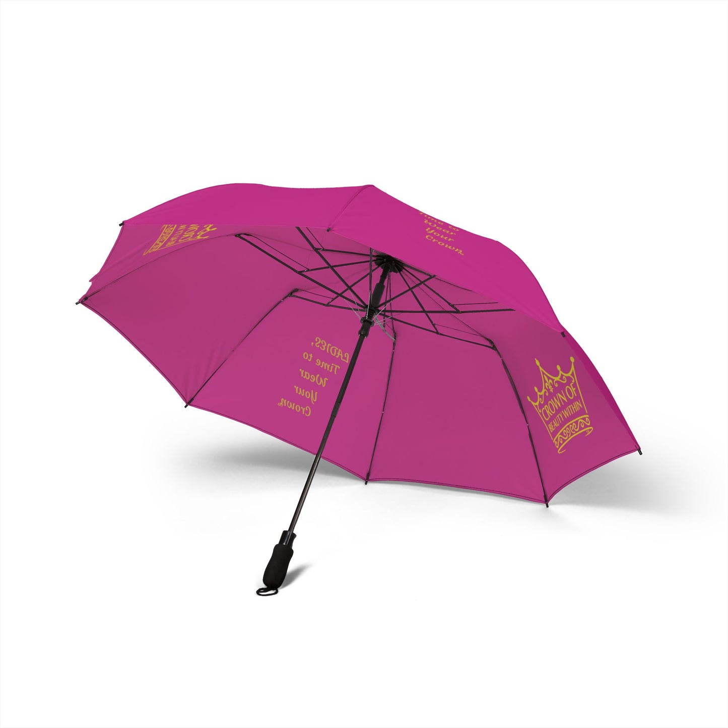 Signature Crown of Beauty Within™ Pink Foldable Umbrella