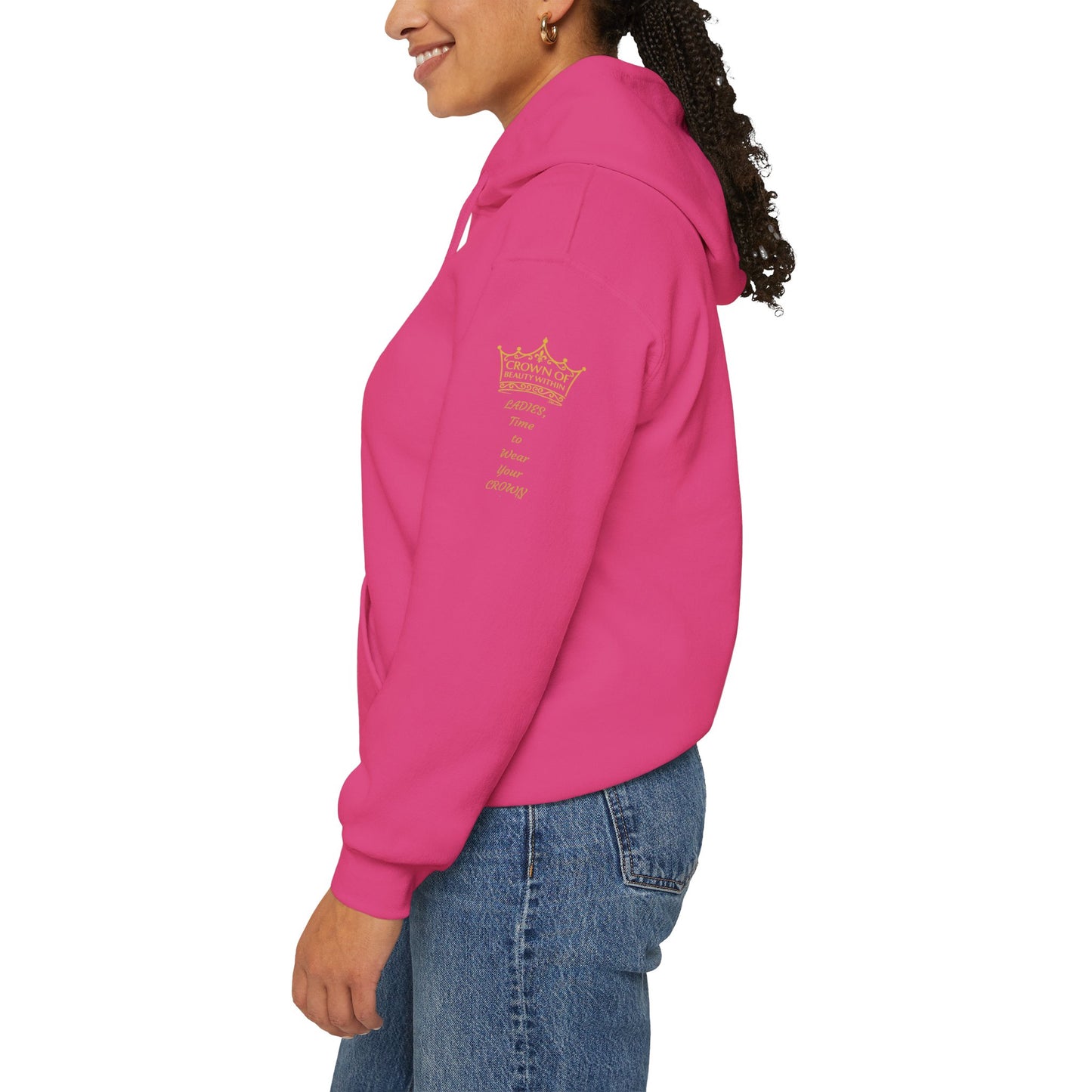 Signature Crown of Beauty Within™ Hoodie - Inspirational Sweatshirt |Self-Love, Cozy Style