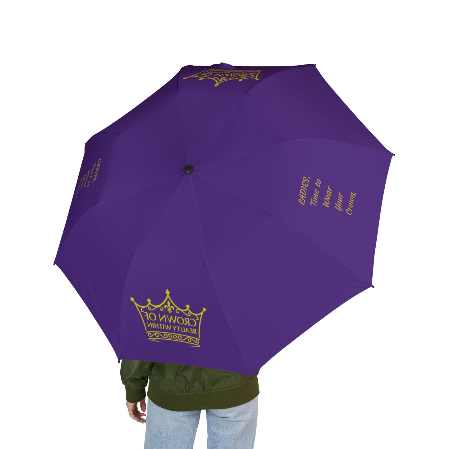 Signature Crown of Beauty Within™ Purple Foldable Umbrella