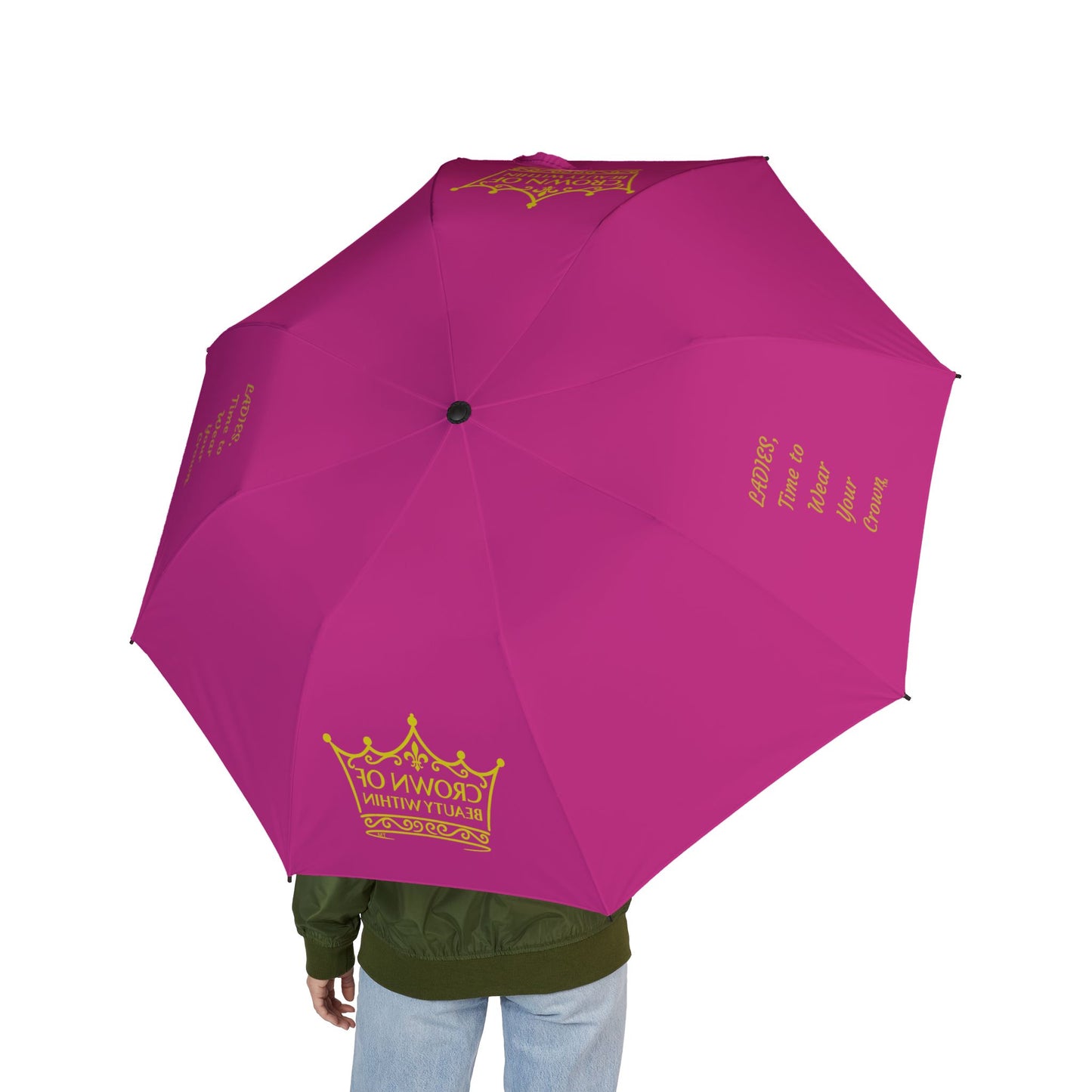 Signature Crown of Beauty Within™ Pink Foldable Umbrella