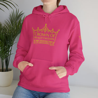 Signature Crown of Beauty Within™ Hoodie - Inspirational Sweatshirt |Self-Love, Cozy Style