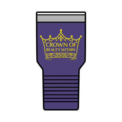 Signature Crown of Beauty Within™ Travel Tumbler – 30oz