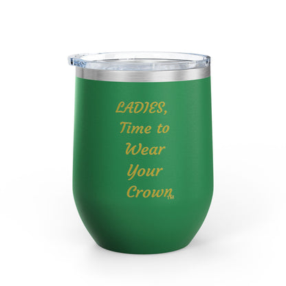 Signature Crown of Beauty Within™ | Wine Tumbler, 12oz | Gifts for Her, Women's Inspirational