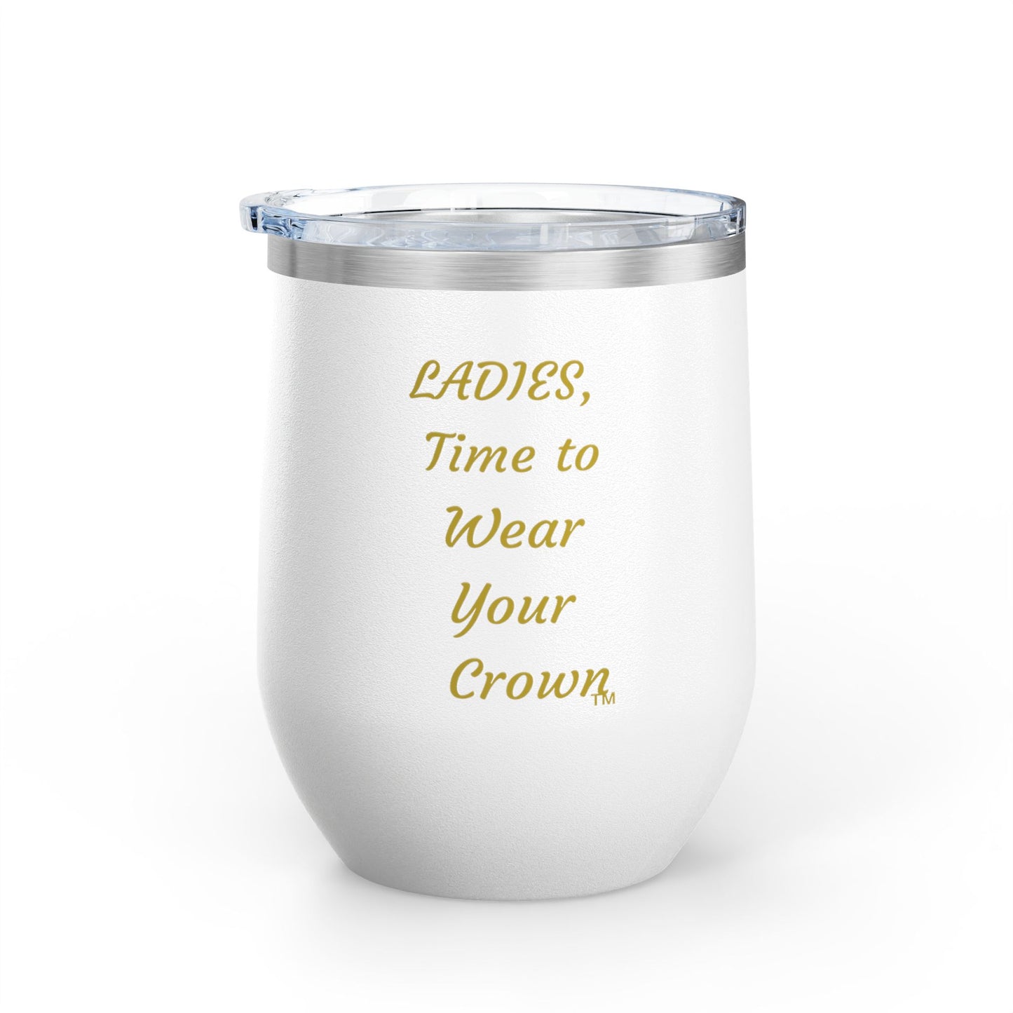 Signature Crown of Beauty Within™ | Wine Tumbler, 12oz | Gifts for Her, Women's Inspirational