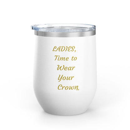 Signature Crown of Beauty Within™ | Wine Tumbler, 12oz | Gifts for Her, Women's Inspirational