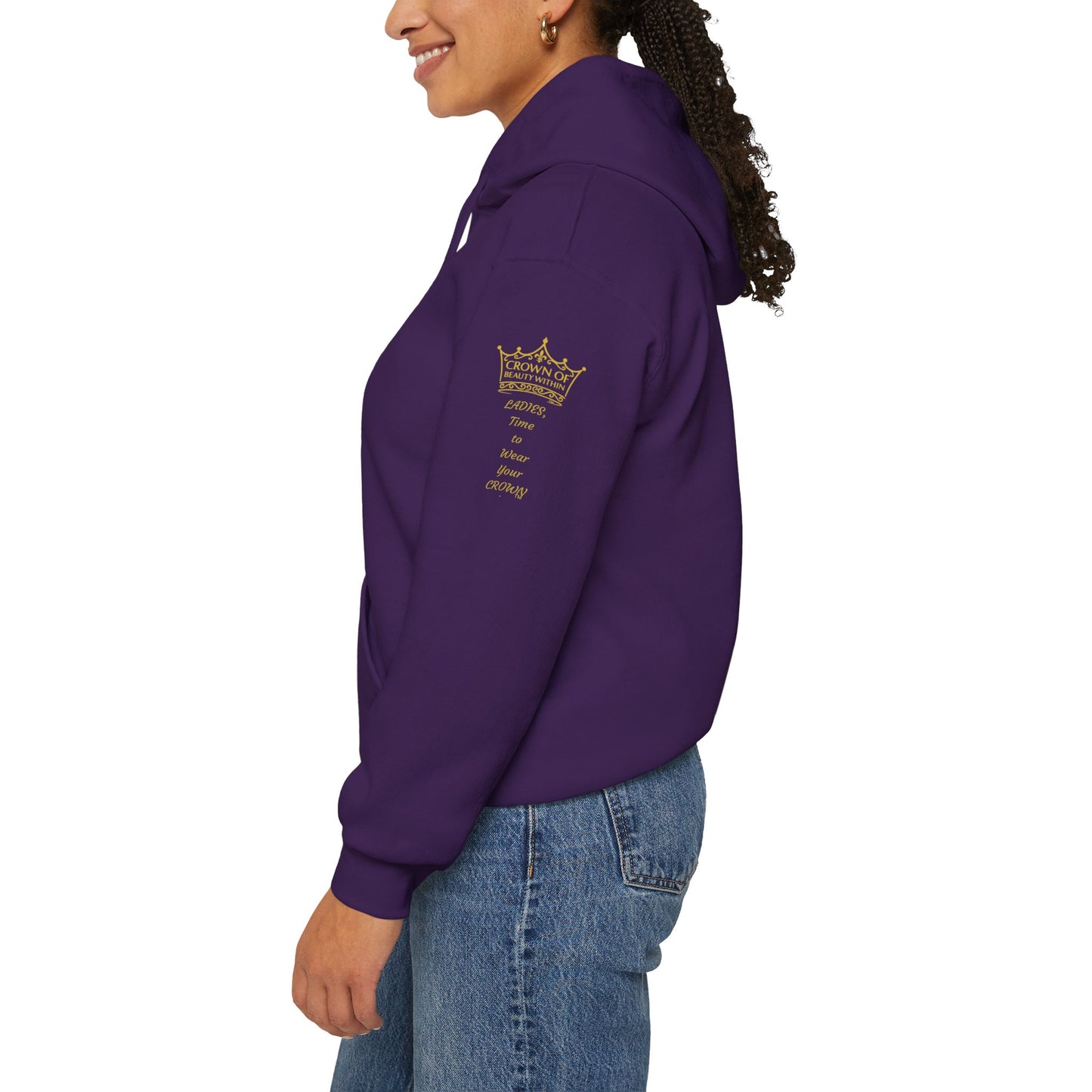 Signature Crown of Beauty Within™ Hoodie - Inspirational Sweatshirt |Self-Love, Cozy Style
