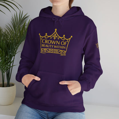 Signature Crown of Beauty Within™ Hoodie - Inspirational Sweatshirt |Self-Love, Cozy Style