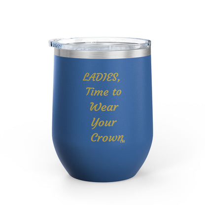 Signature Crown of Beauty Within™ | Wine Tumbler, 12oz | Gifts for Her, Women's Inspirational