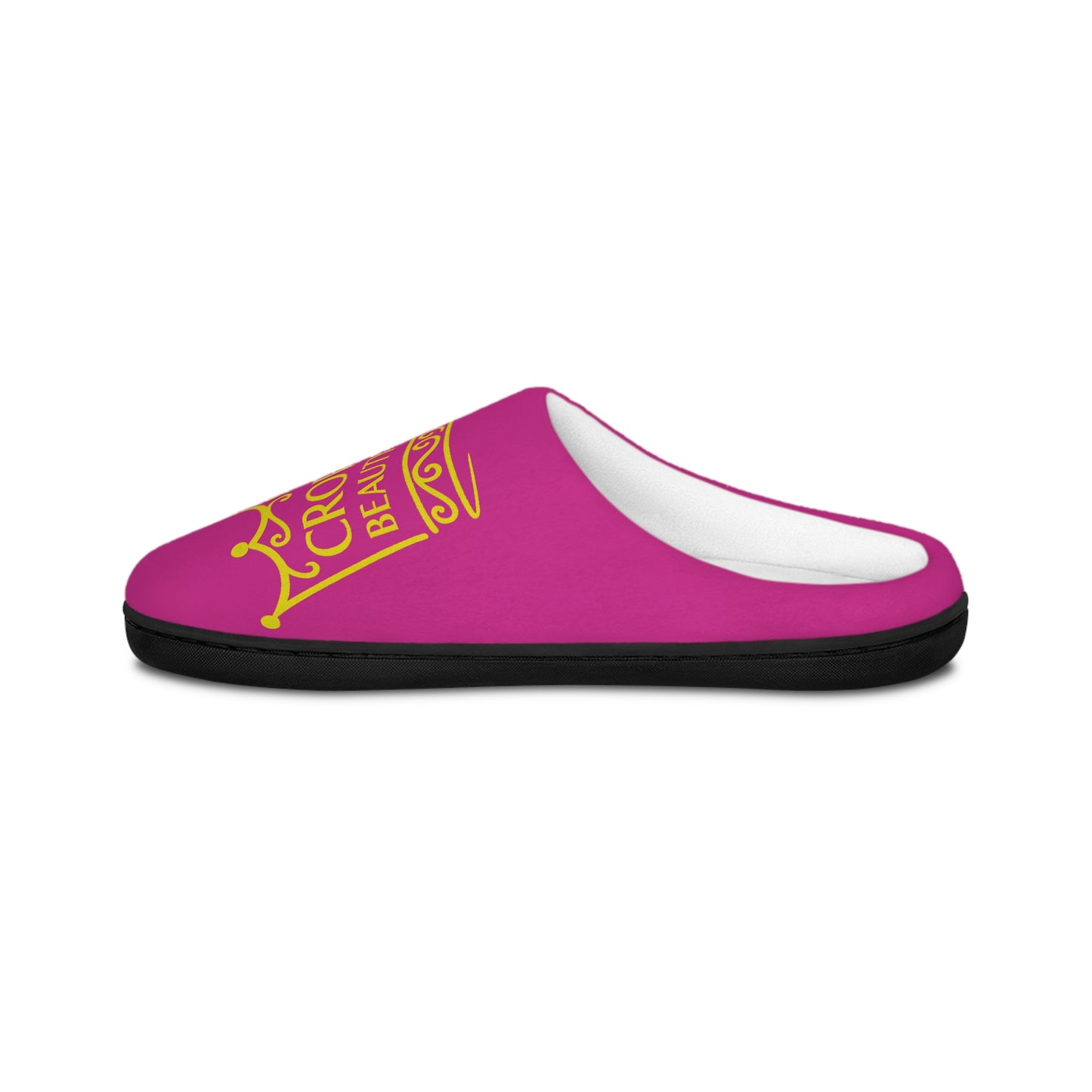 Crown of Beauty Within™ Comfort Slippers – Pink & Gold Edition