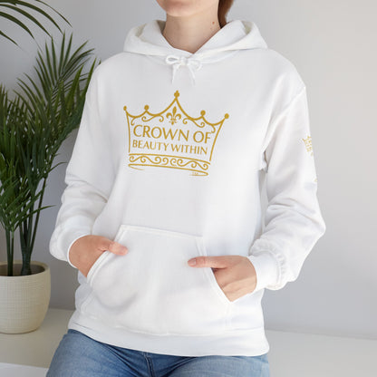 Signature Crown of Beauty Within™ Hoodie - Inspirational Sweatshirt |Self-Love, Cozy Style