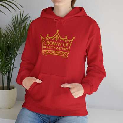 Signature Crown of Beauty Within™ Hoodie - Inspirational Sweatshirt |Self-Love, Cozy Style