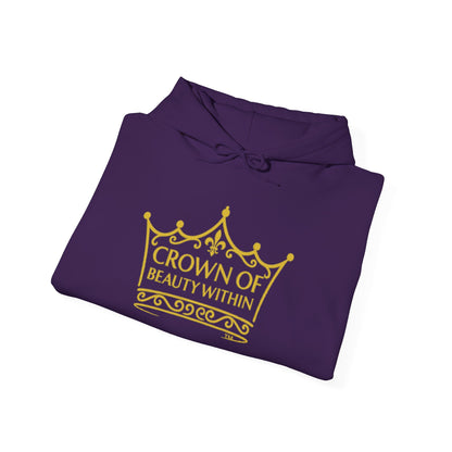 Signature Crown of Beauty Within™ Hoodie - Inspirational Sweatshirt |Self-Love, Cozy Style
