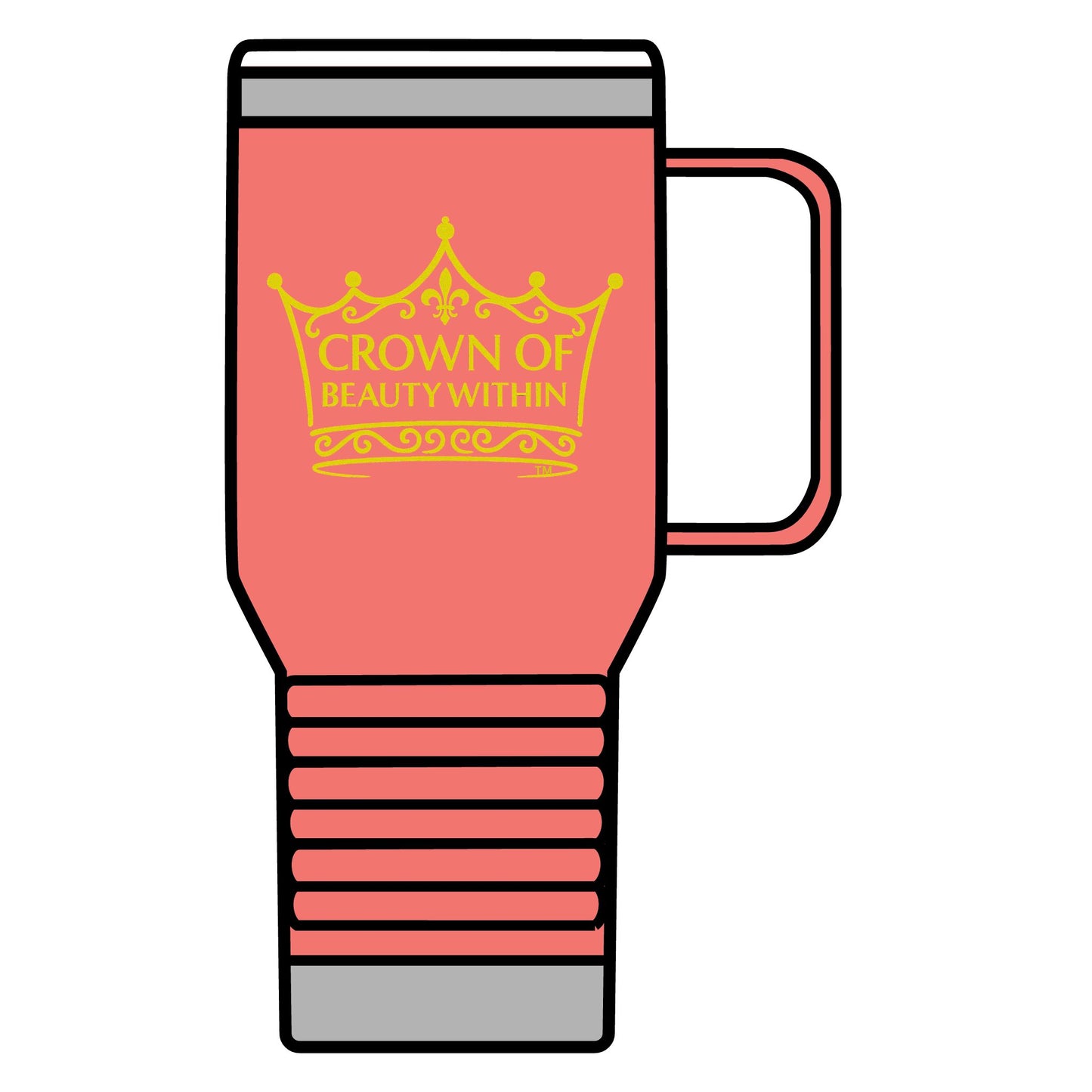 Signature Crown of Beauty Within™ Travel Tumbler – 20oz