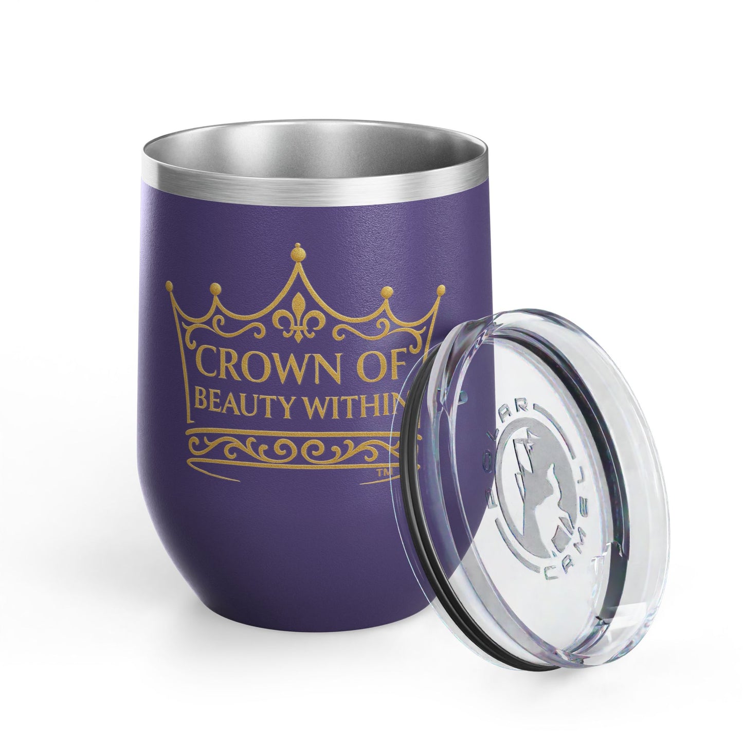 Signature Crown of Beauty Within™ | Wine Tumbler, 12oz | Gifts for Her, Women's Inspirational