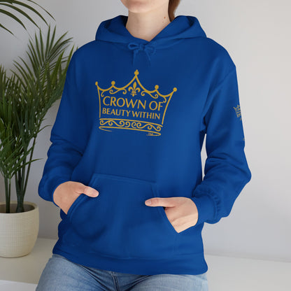 Signature Crown of Beauty Within™ Hoodie - Inspirational Sweatshirt |Self-Love, Cozy Style