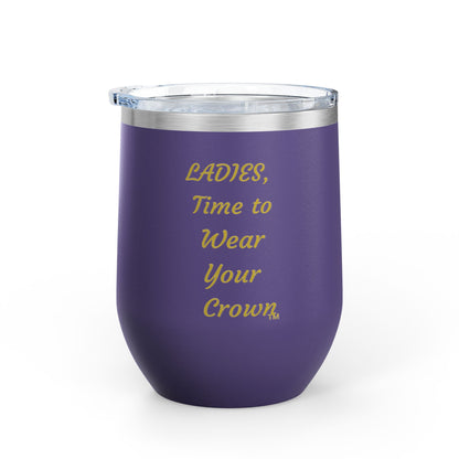 Signature Crown of Beauty Within™ | Wine Tumbler, 12oz | Gifts for Her, Women's Inspirational