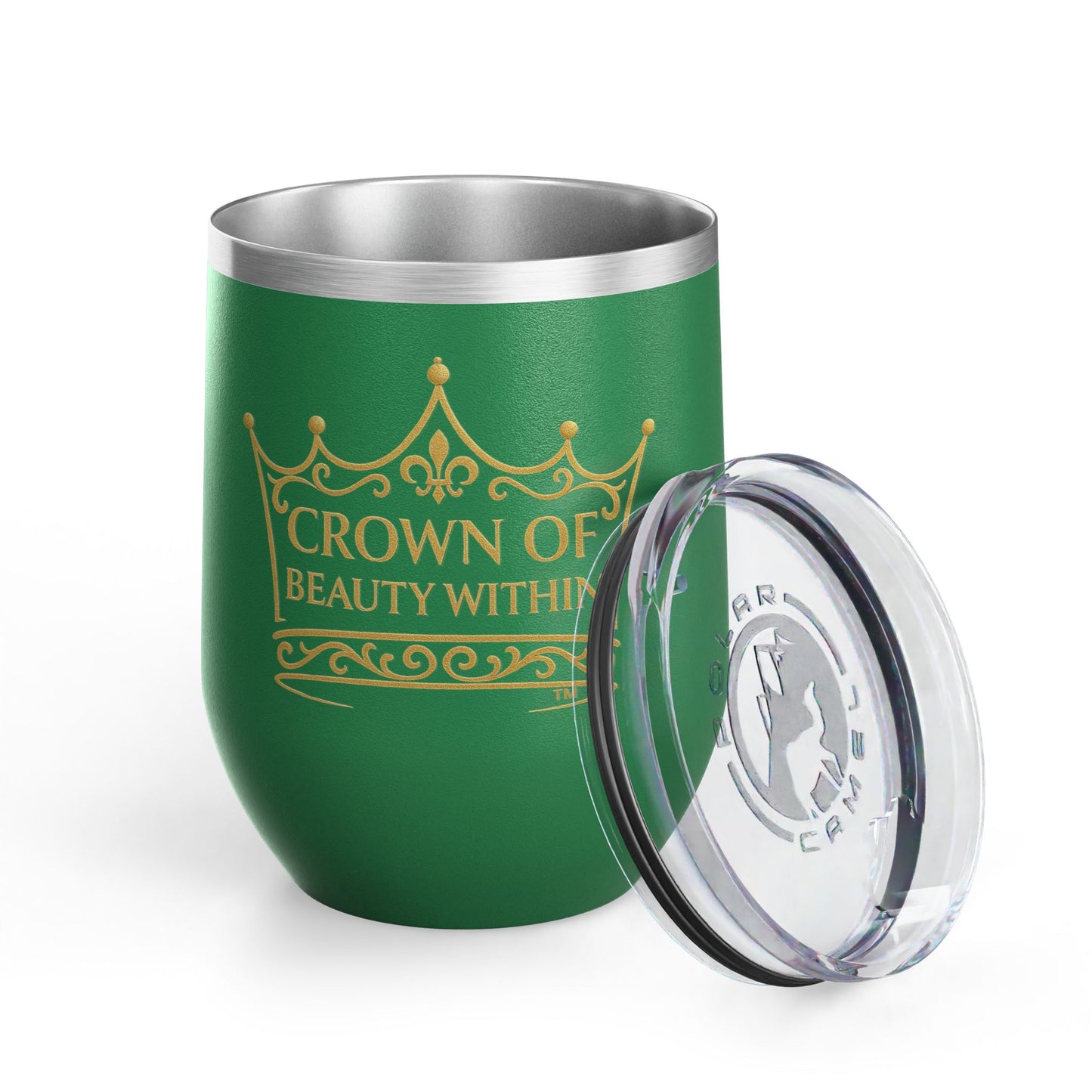 Signature Crown of Beauty Within™ | Wine Tumbler, 12oz | Gifts for Her, Women's Inspirational