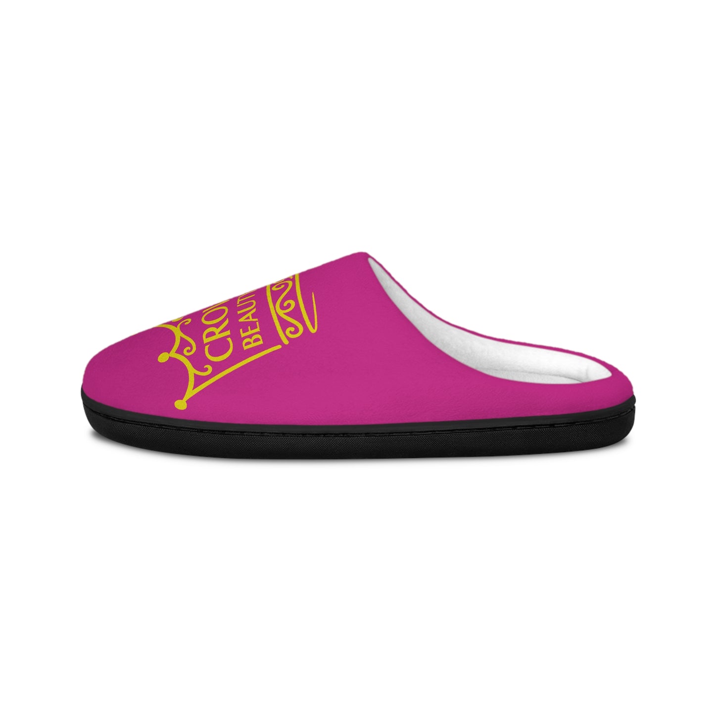 Crown of Beauty Within™ Comfort Slippers – Pink & Gold Edition